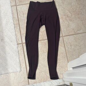 Lululemon Plum Leggings - no tags - no size attached - fits 2 or 4